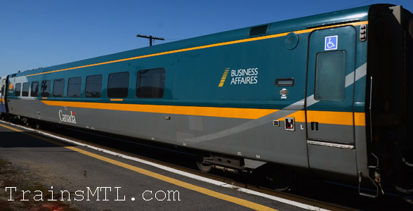 Passenger car VIA 3473 left side  / Wagon de passager VIA 3473 coté gauche